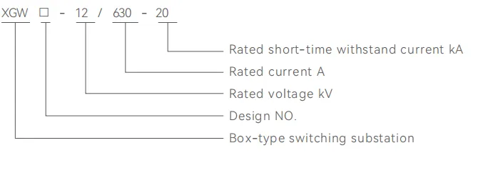 XGW □ -12 Box-type switching substation (Ring main box)